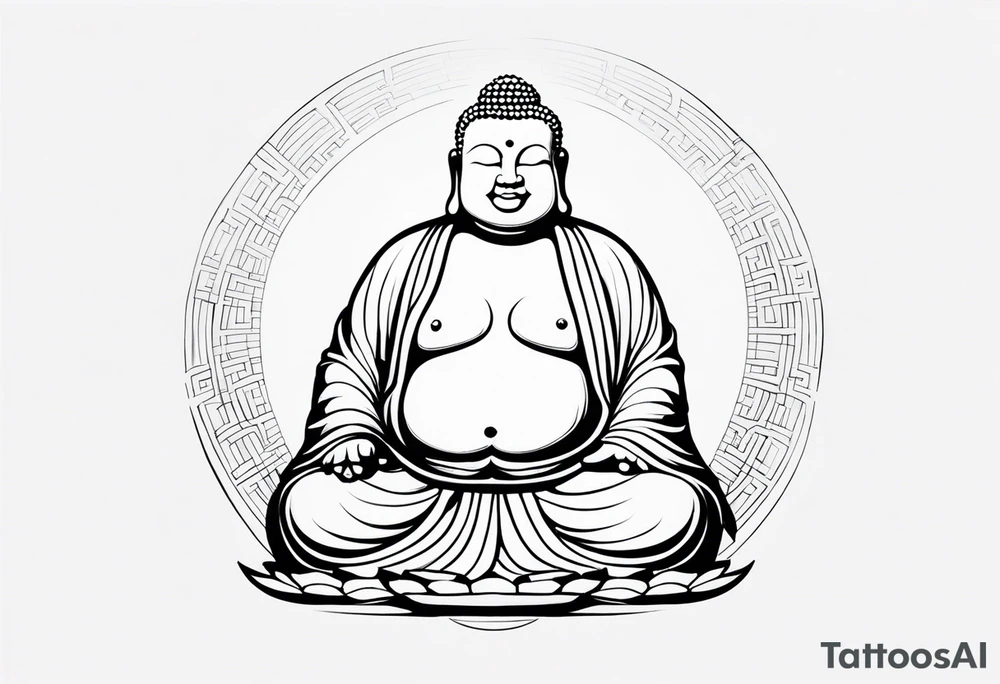 fat Buddha tattoo idea