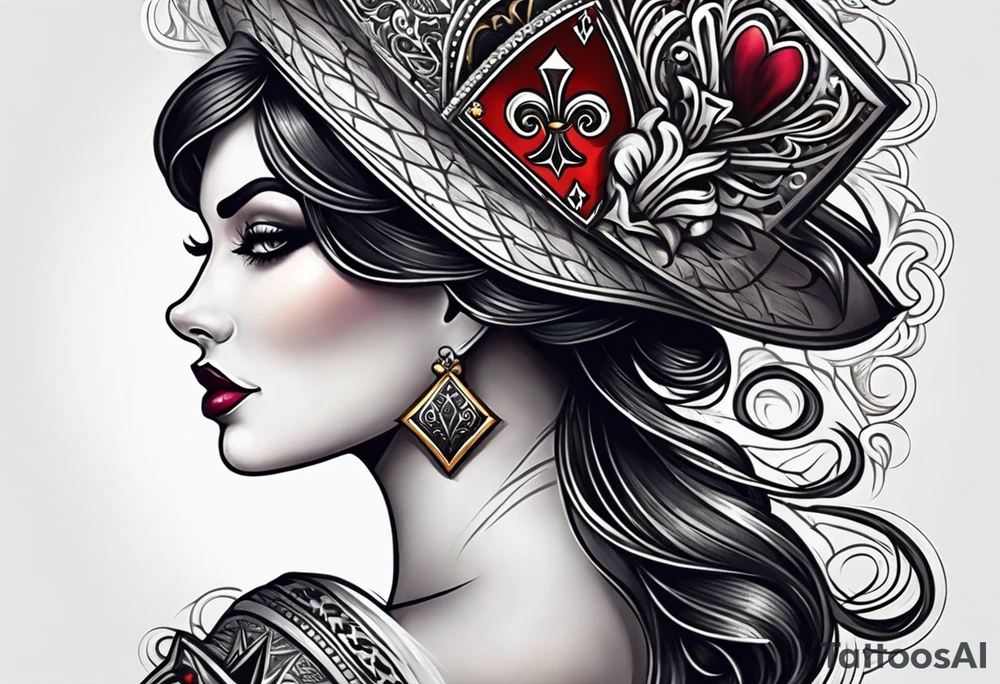 Queen Of Spades tattoo idea