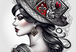 Queen Of Spades tattoo idea