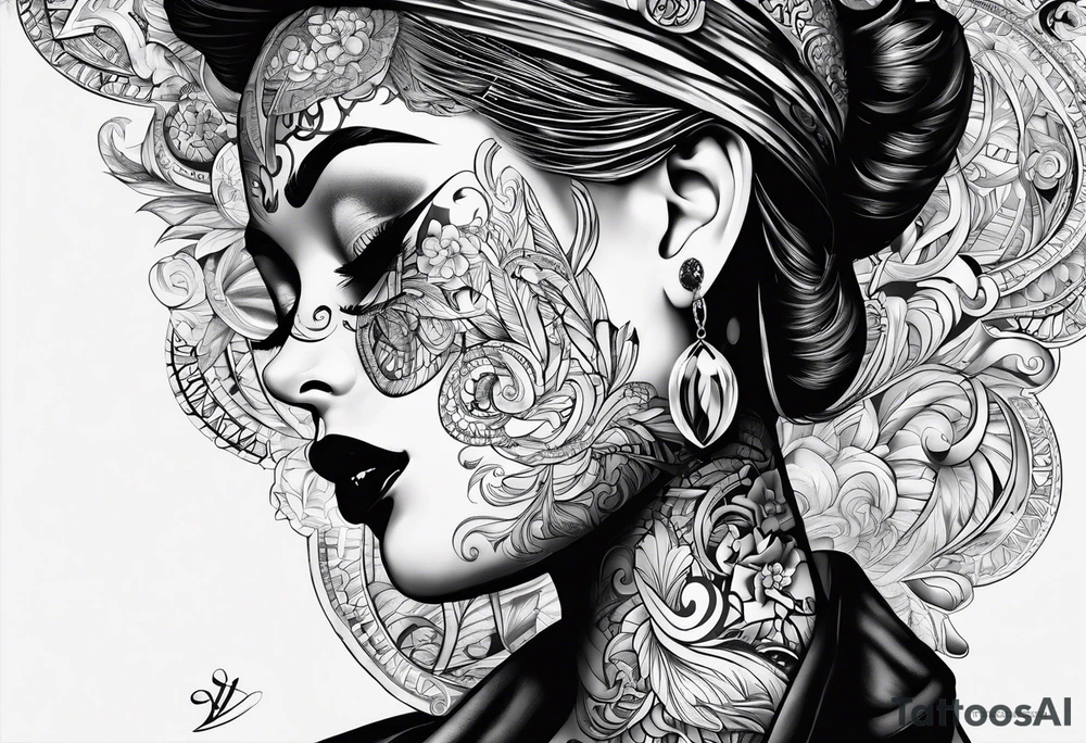 the word proof in bold text with a sad effect tattoo idea