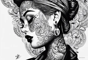 the word proof in bold text with a sad effect tattoo idea