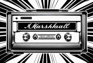 Marshall amplifier tattoo idea