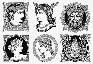 Greek, god, traditional, more when one tattoo idea