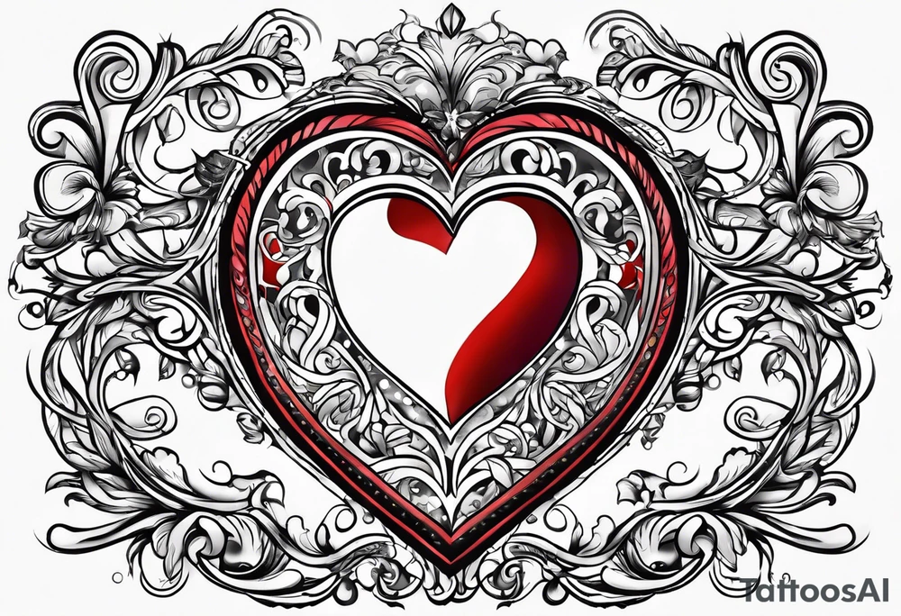 Hector in cursive with a heart tattoo idea