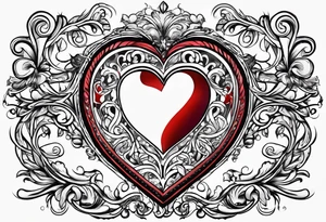 Hector in cursive with a heart tattoo idea