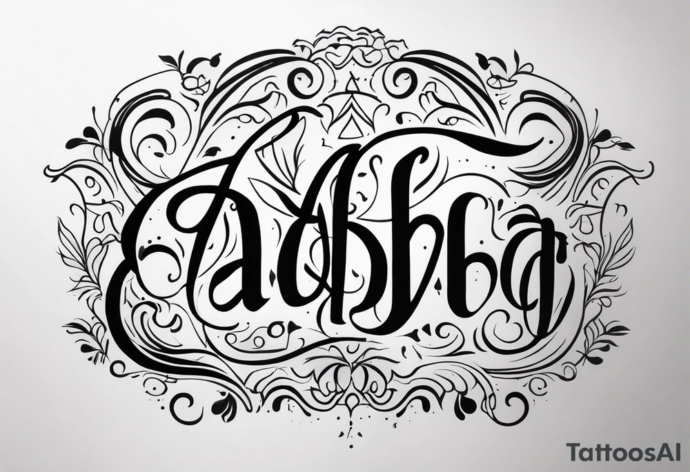 Aadhya tattoo idea