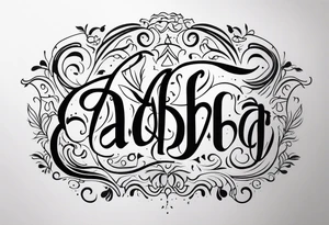 Aadhya tattoo idea