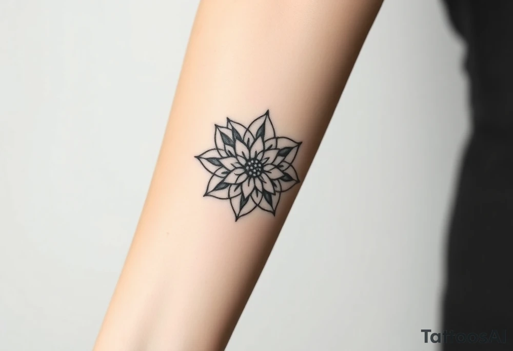 Lotus mandala tattoo idea