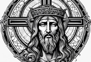 Jesus cross tattoo idea