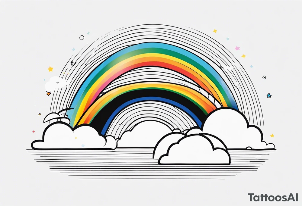 RAINBOW VECTOR tattoo idea