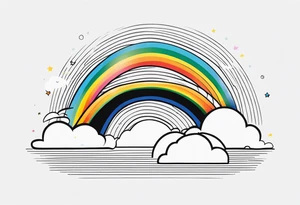 RAINBOW VECTOR tattoo idea