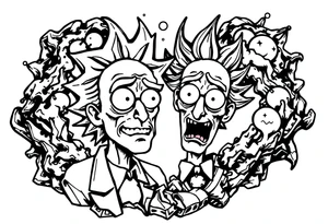 rick et morty tattoo idea