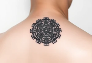 Aztec calendar tattoo idea