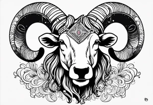 Aries constellation tattoo idea