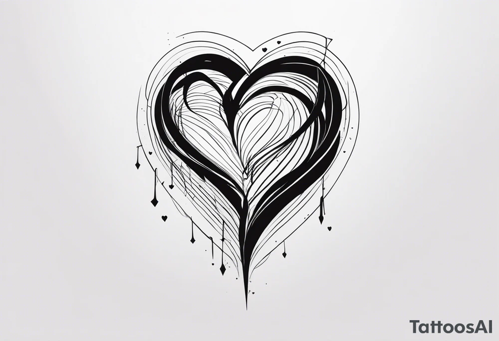 BLACK HEART tattoo idea