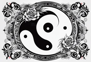 Ying yang tattoo idea