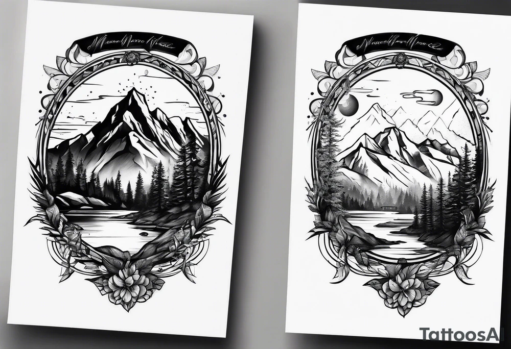 Mountain View tattoo idea
