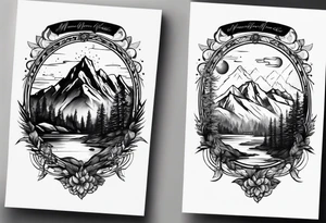 Mountain View tattoo idea