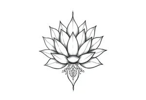 Water lily, earth, air, water, wiccan tattoo idea