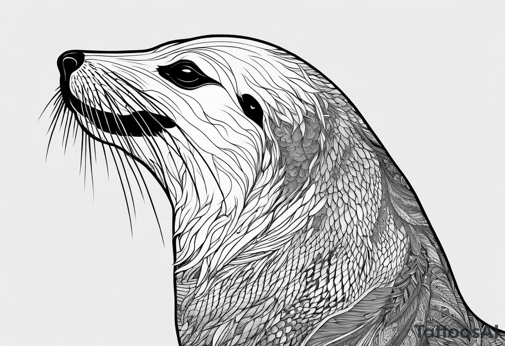 Sea lion tattoo idea
