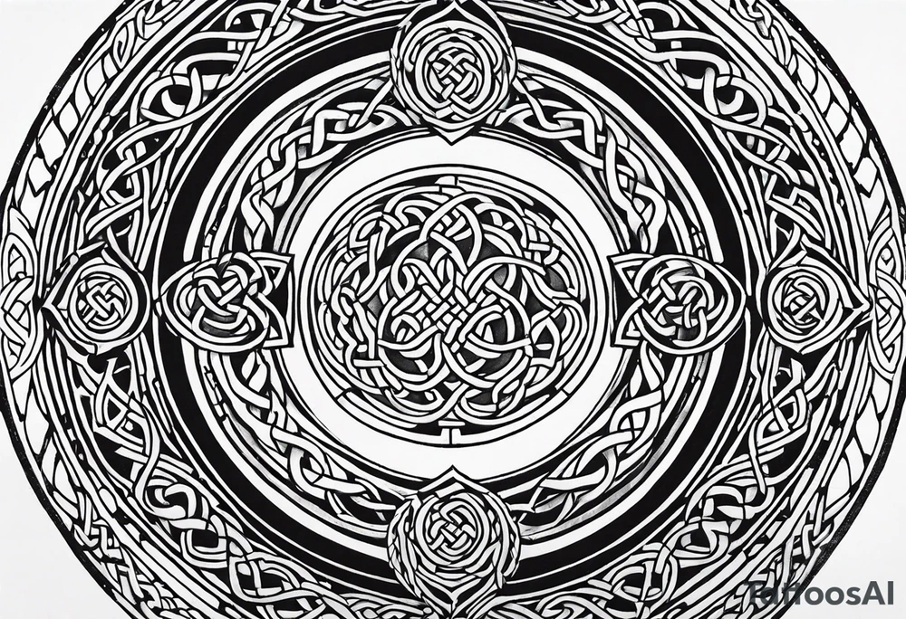 celtic circle tattoo idea