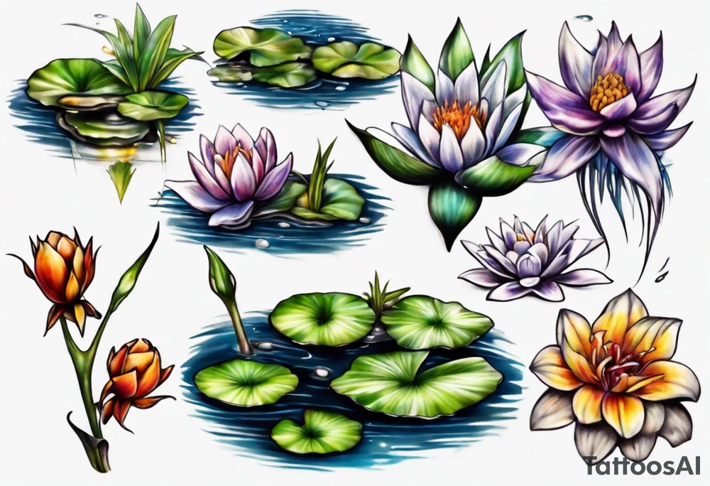 pond tattoo idea