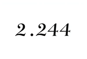 a tatto that says 224  in cyber font no decorations minimalist tattoo idea