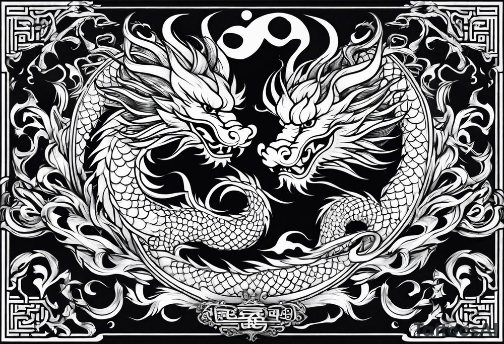 Traditional Chinese Dragon tattoo idea