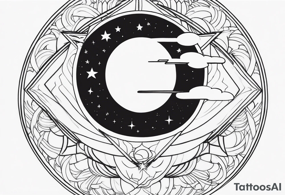 With all my heart and all my soul to the end of the universe To infinity and beyond sun and moon tattoo idea