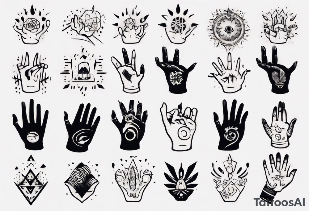 talking hand tattoo idea