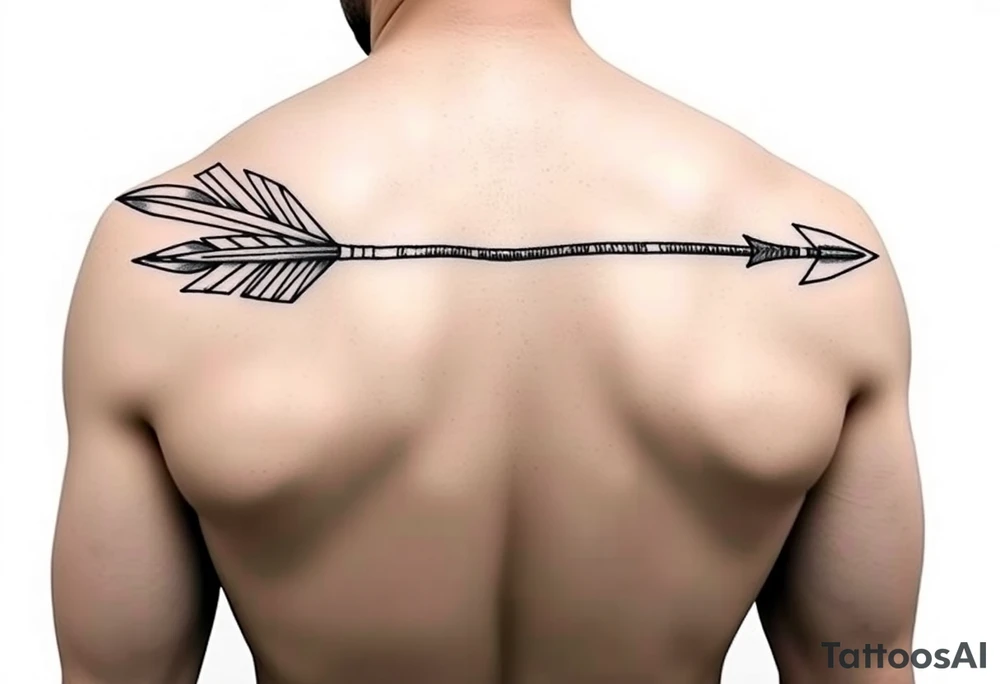Arrow addiction fighting through obstacles tattoo idea