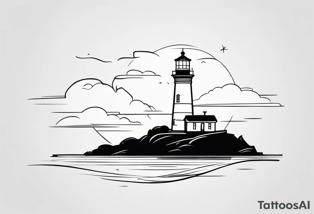 lighthouse tattoo idea