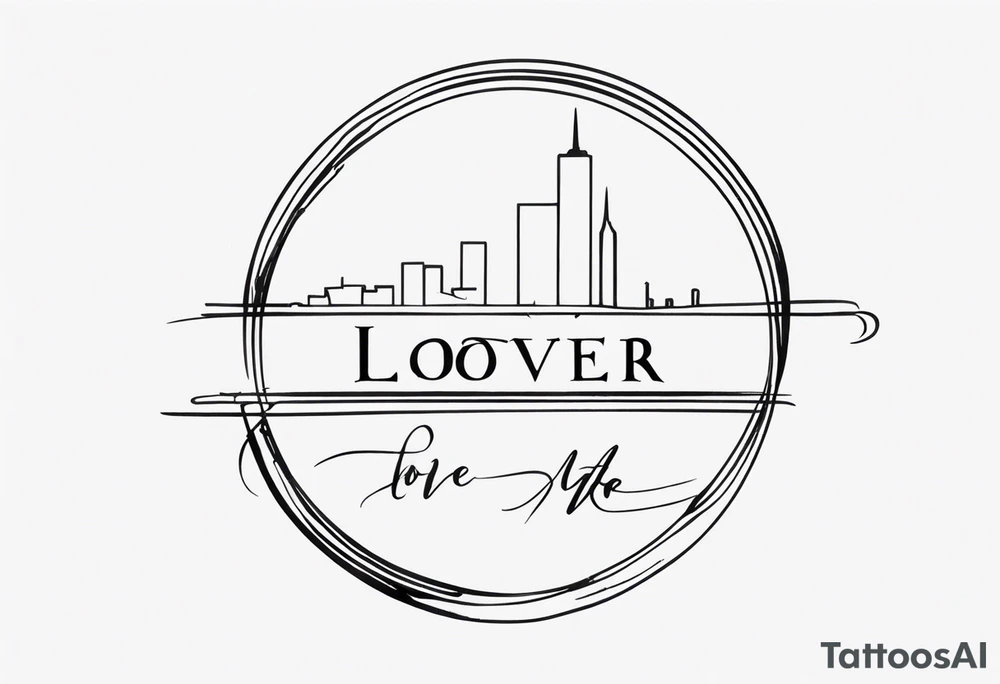 Tattoo with the name of lover and the date of first meet and towards infinity tattoo idea