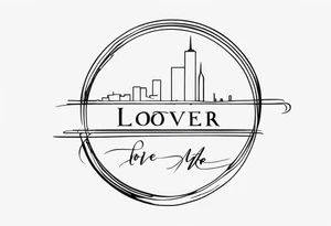 Tattoo with the name of lover and the date of first meet and towards infinity tattoo idea