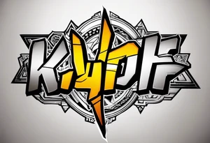 “KYDF” in borderlands font tattoo idea