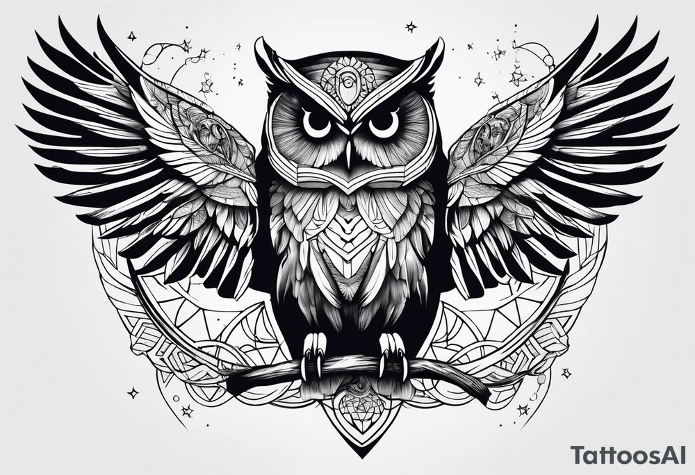 Libra, 1995, owls, growth tattoo idea