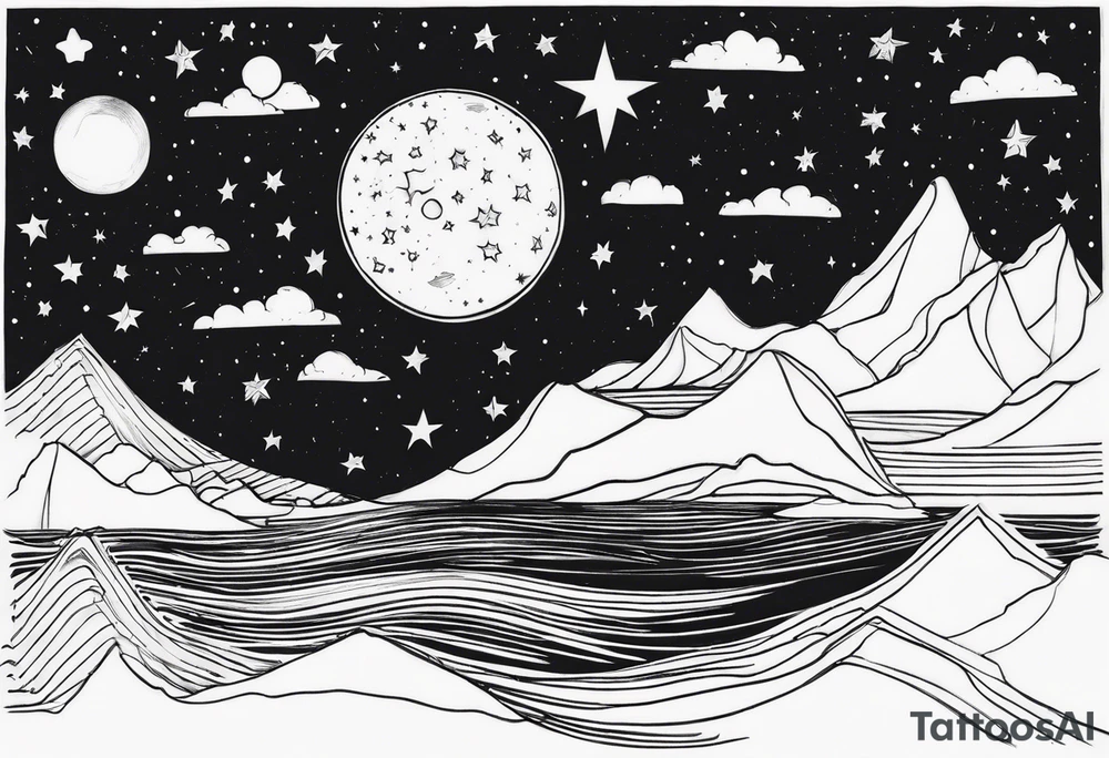 night Sky tattoo idea