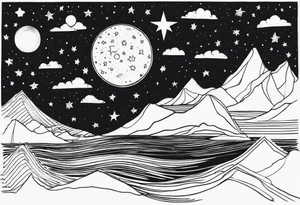 night Sky tattoo idea