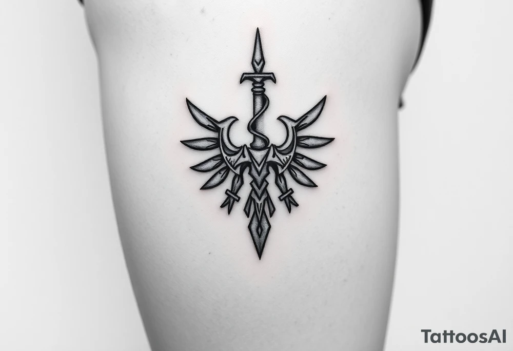 Testosterone injection site with zelda tattoo idea