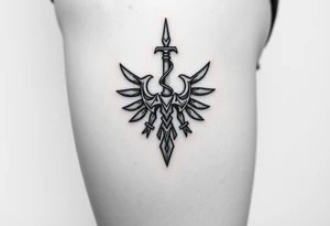 Testosterone injection site with zelda tattoo idea