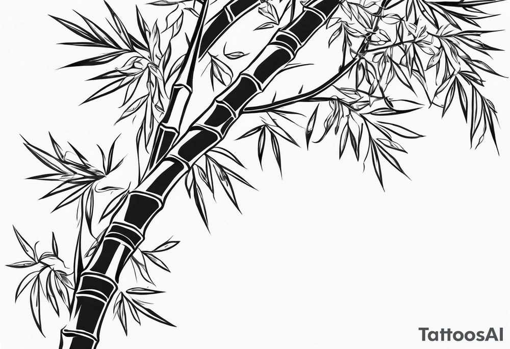 Bamboo Strength tattoo idea