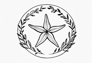 Starfish circle shell
olive branch tattoo idea