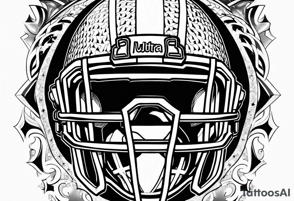 American football tattoo idea