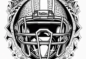 American football tattoo idea