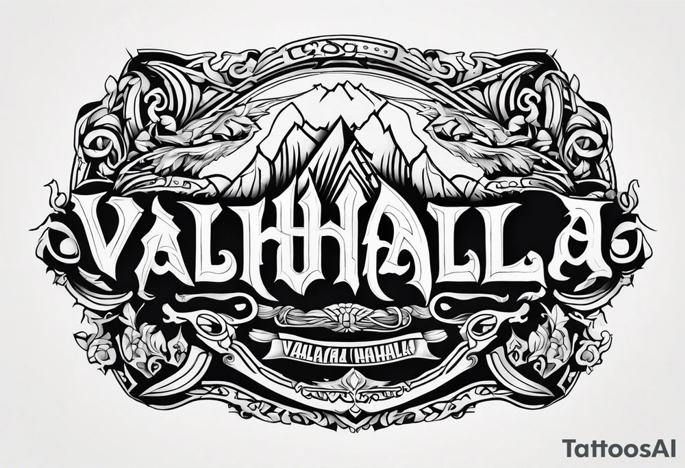 Valhalla tattoo idea