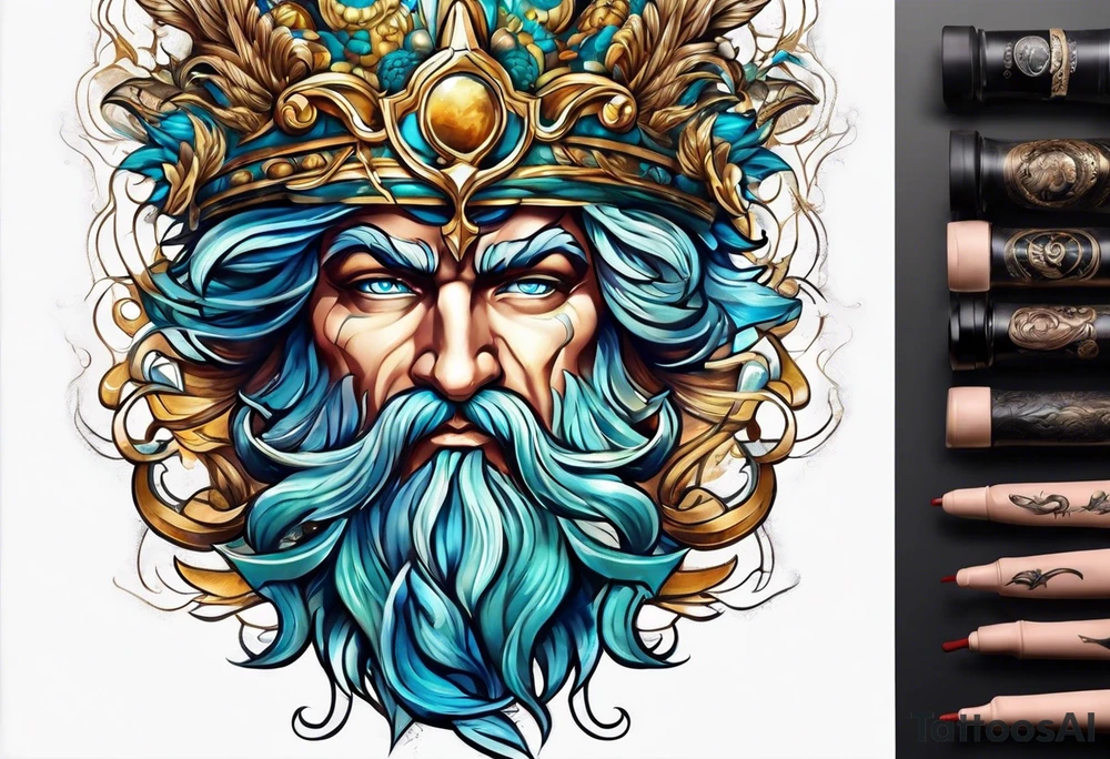 Poseidon tattoo idea