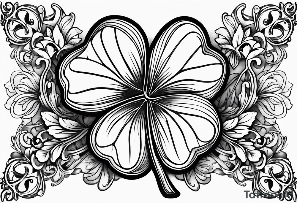 a single three leaf clover with vine tattoo idea a single three leaf clover with vine tattoo idea