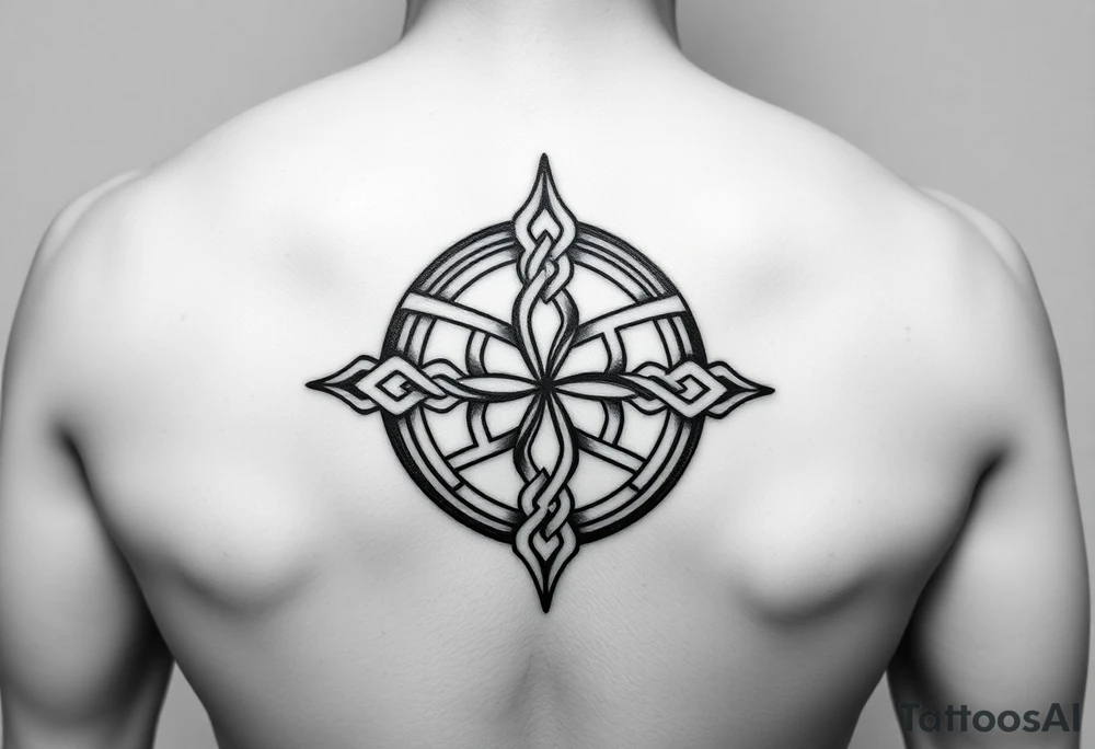 Celtic symbols calf tattoo tattoo idea