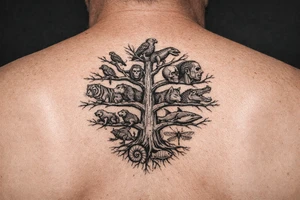 species phylogeny as a tree tattoo idea