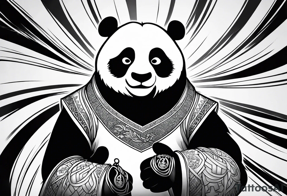 kung fu panda tattoo idea